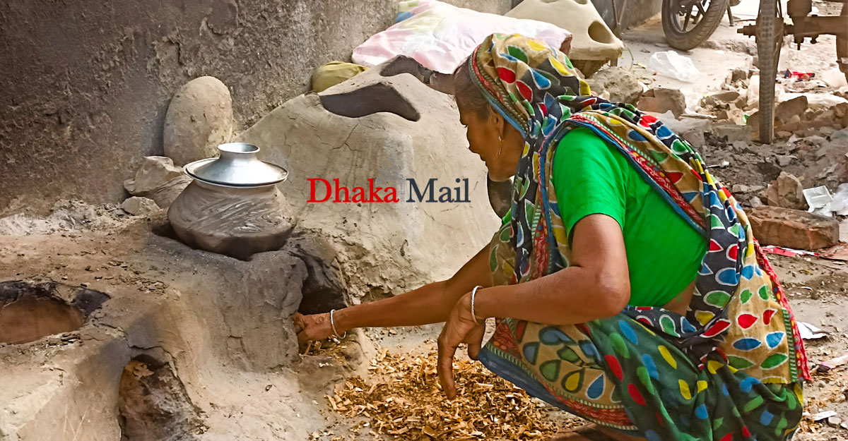 ‘লাকড়ি কিনার ট্যাকা নাই, ভুষি টোকাইয়া আনছি’