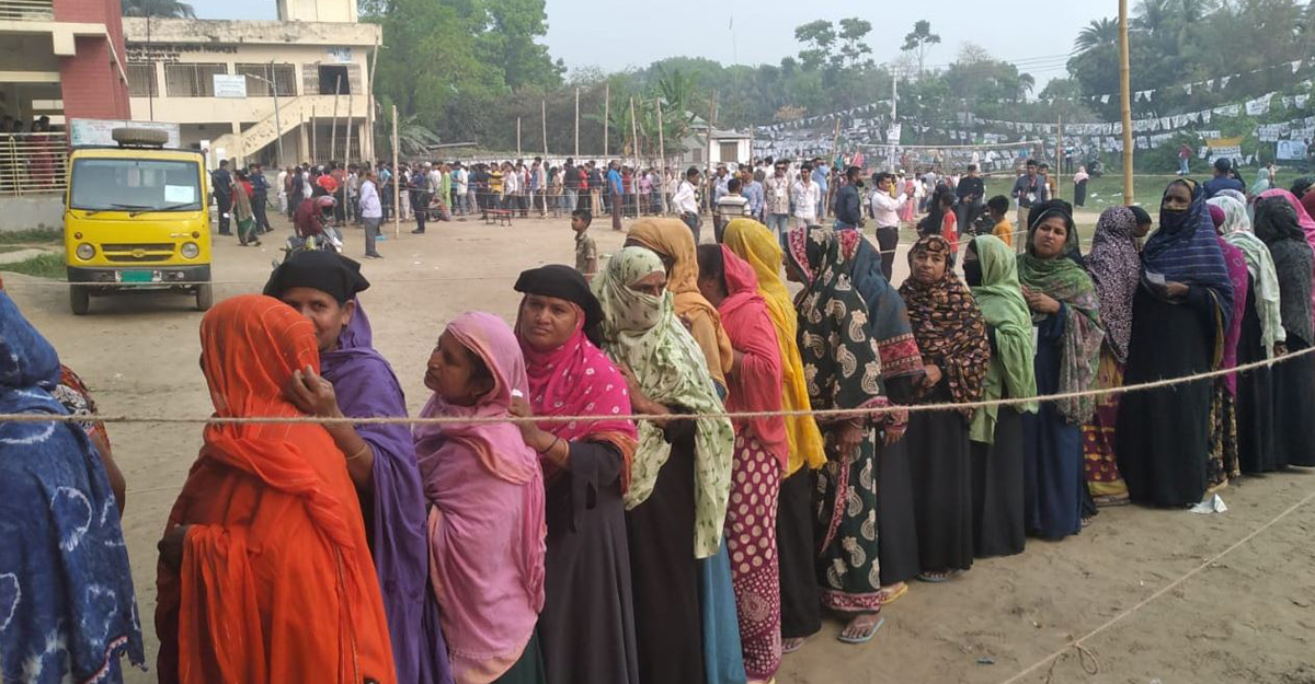 ফরিদপুরের ১১ ইউপিতে ভোটগ্রহণ চলছে