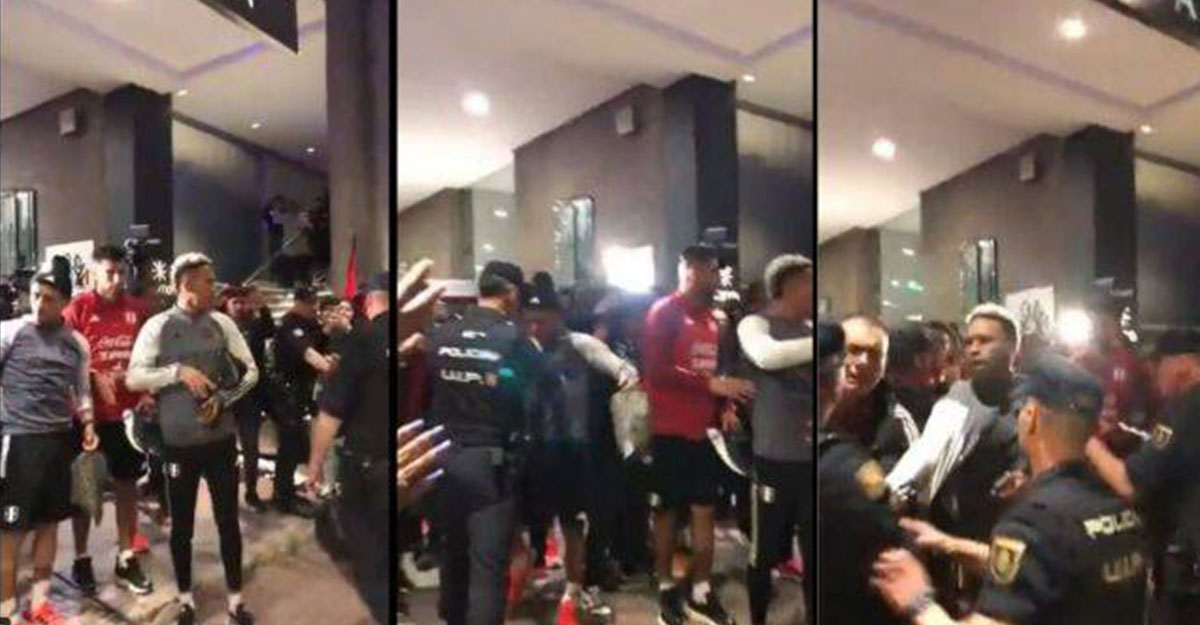 পুলিশের সঙ্গে হাতাহাতিতে জড়ালেন পেরুর ফুটবলাররা