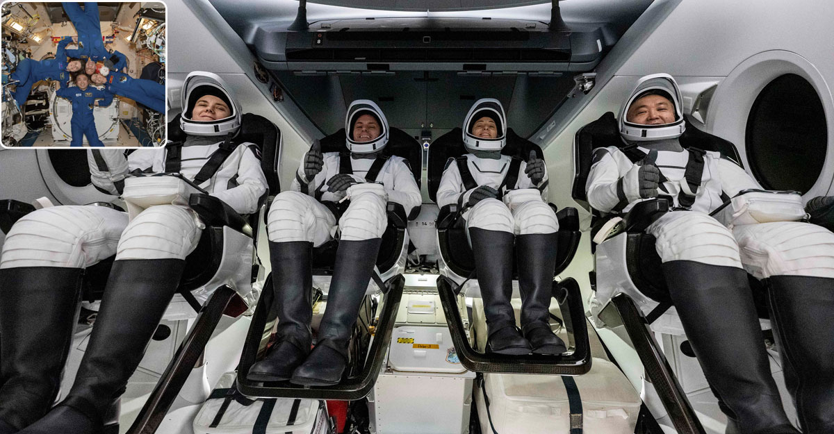 স্পেসএক্সে পৃথিবীতে ফিরলেন চার নভোচারী