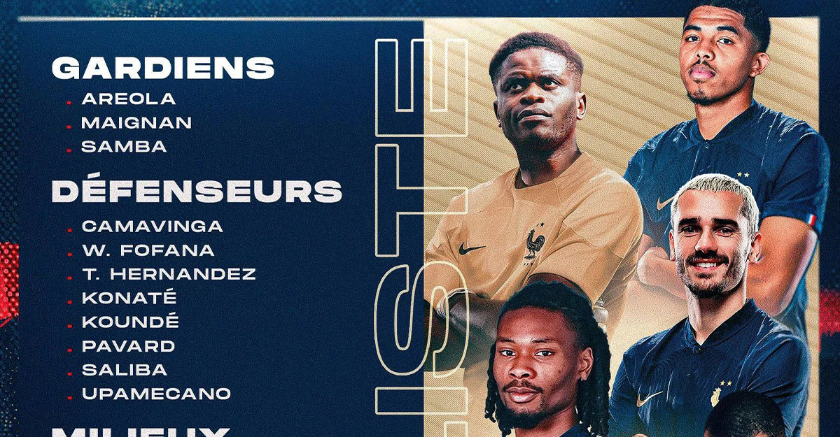 বিশ্বকাপ ব্যর্থতার পর মাঠে নামছে ফ্রান্স, দলে তিন নতুন মুখ