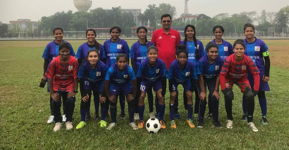 তিন ক্যাটাগরিতেই চ্যাম্পিয়ন জয়পুরহাট সরকারি কলেজ মেয়ে দল