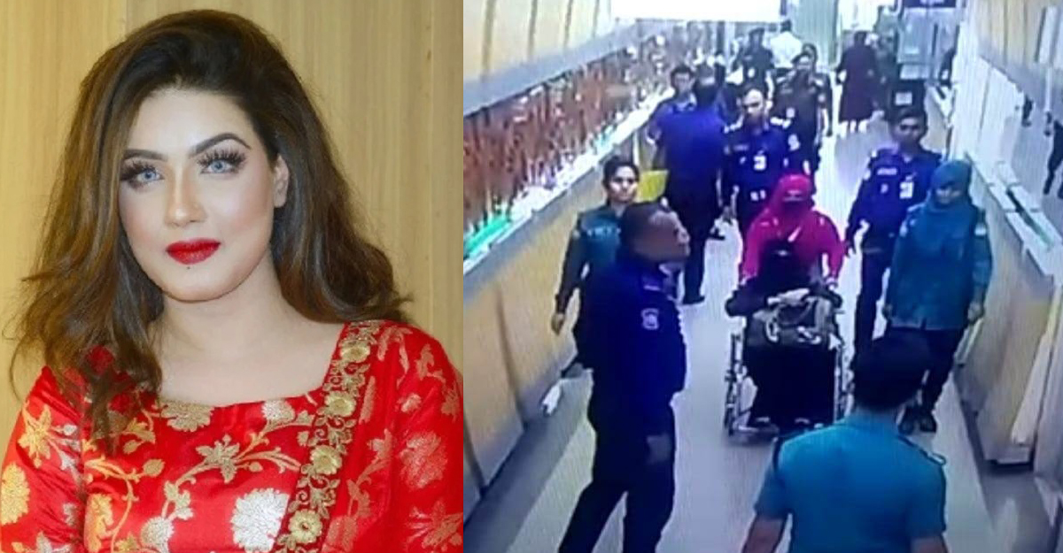 হুইল চেয়ারে বসেও গ্রেফতার এড়াতে পারলেন না মাহি