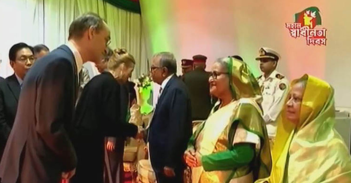 রাষ্ট্রপতির সংবর্ধনা অনুষ্ঠানে প্রধানমন্ত্রী