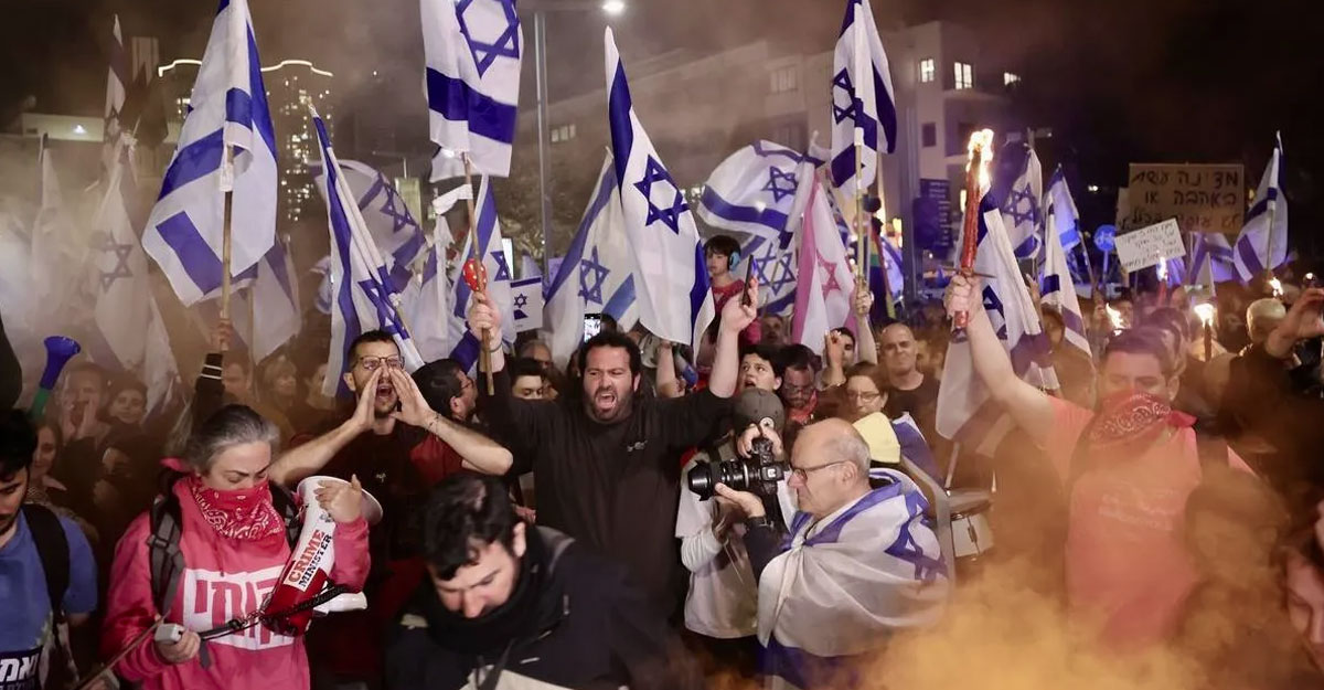 সাম্প্রতিক বিক্ষোভে ইসরায়েলে গৃহযুদ্ধের শঙ্কা!