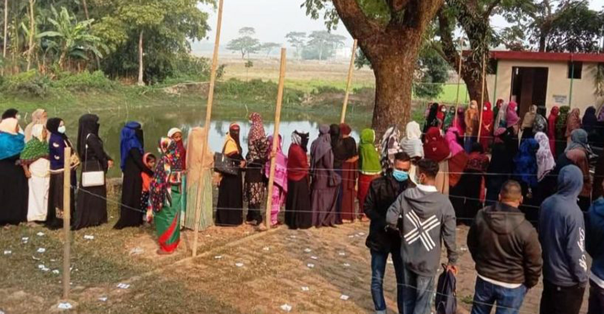 সিলেটের ৮ ইউনিয়নে ভোটগ্রহণ চলছে