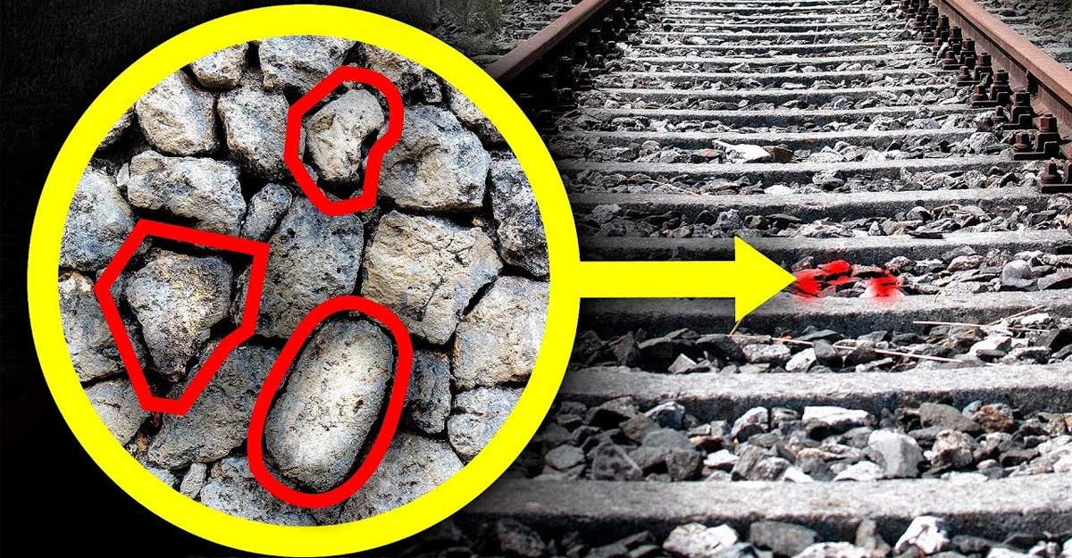 রেল লাইনে পাথর দেওয়া হয় কেন?