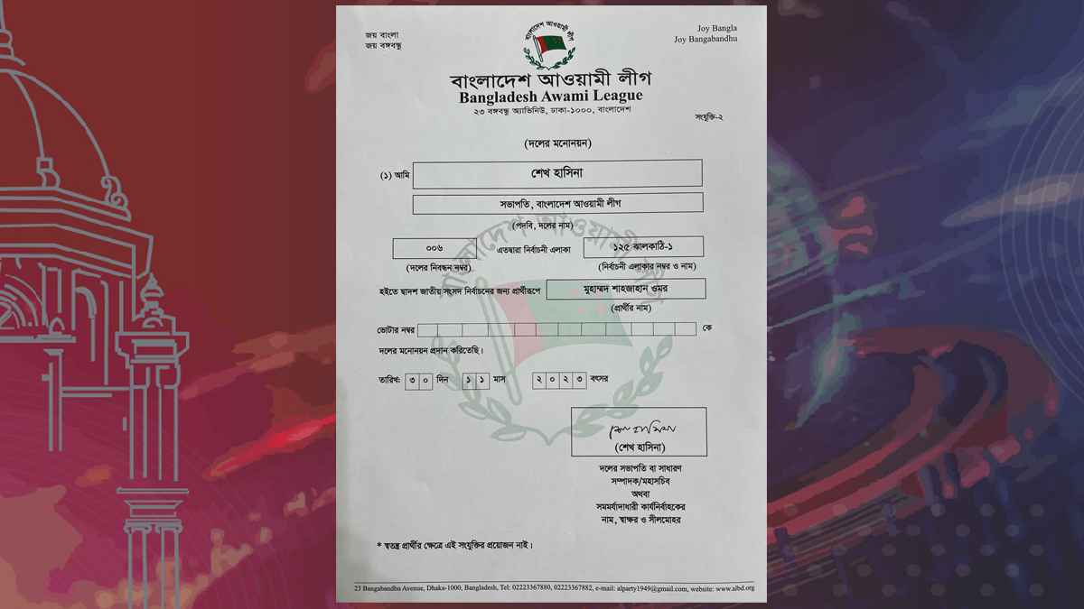 ঝালকাঠি-১ আসনে আওয়ামী লীগের প্রার্থী বদল