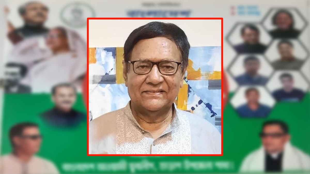 বঙ্গবন্ধু-প্রধানমন্ত্রীর ছবি পায়ের নিচে ফেললেন হোসেন মনসুর!