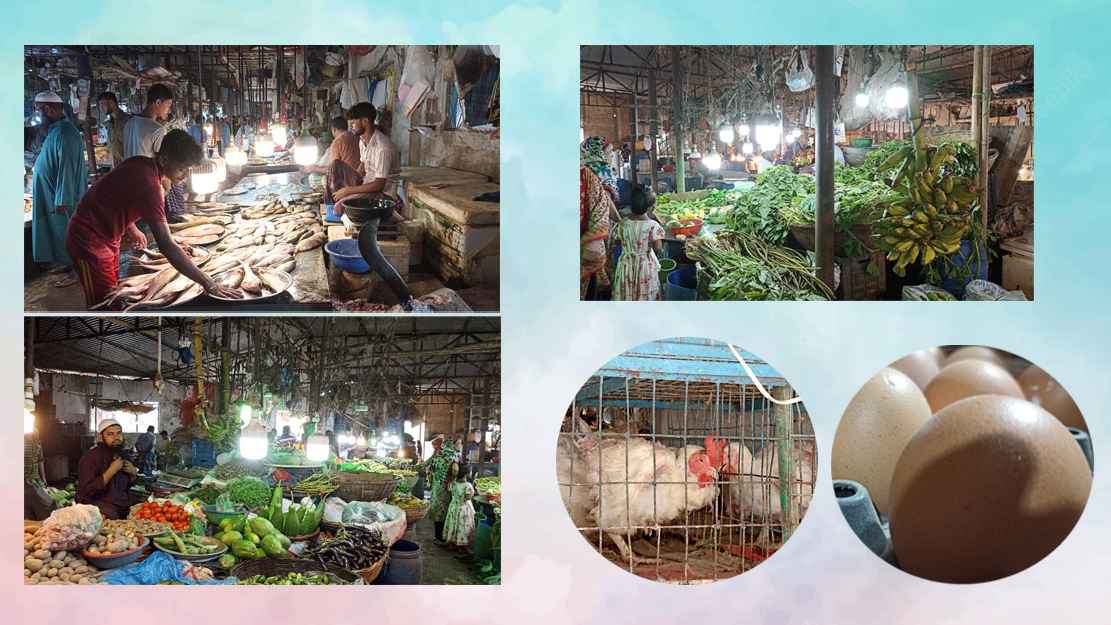 সবজির দাম আকাশছোঁয়া, স্বস্তি নেই মাছ-মুরগিতেও