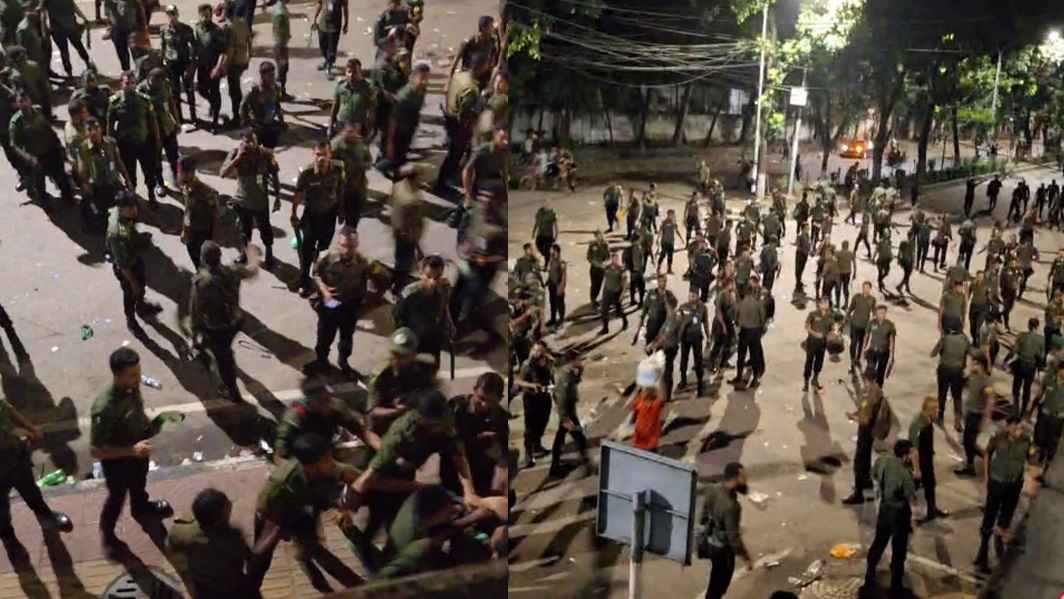 সচিবালয়ের নিরাপত্তায় নিয়োজিত সেনা টহলের ওপরও হামলা চালায় আনসাররা