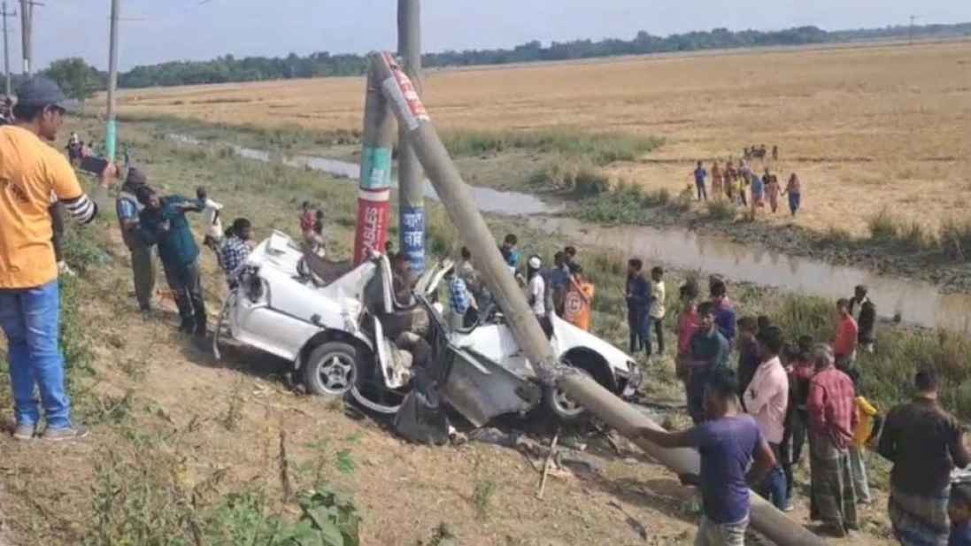 সিলেটে প্রাইভেটকার খাদে পড়ে নিহত ৩