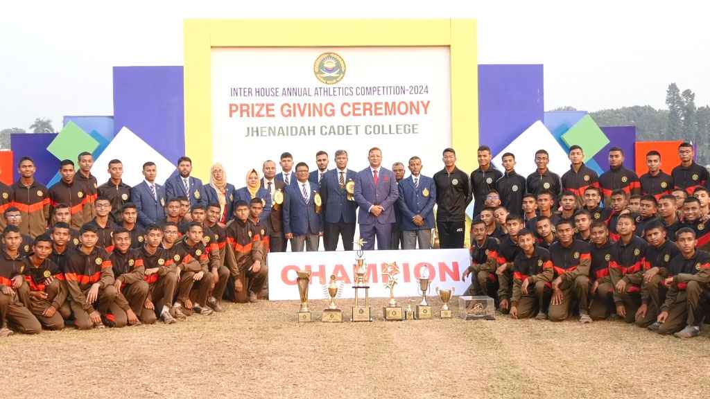 ঝিনাইদহ ক্যাডেট কলেজের বার্ষিক ক্রীড়া প্রতিযোগিতার সমাপনী অনুষ্ঠিত