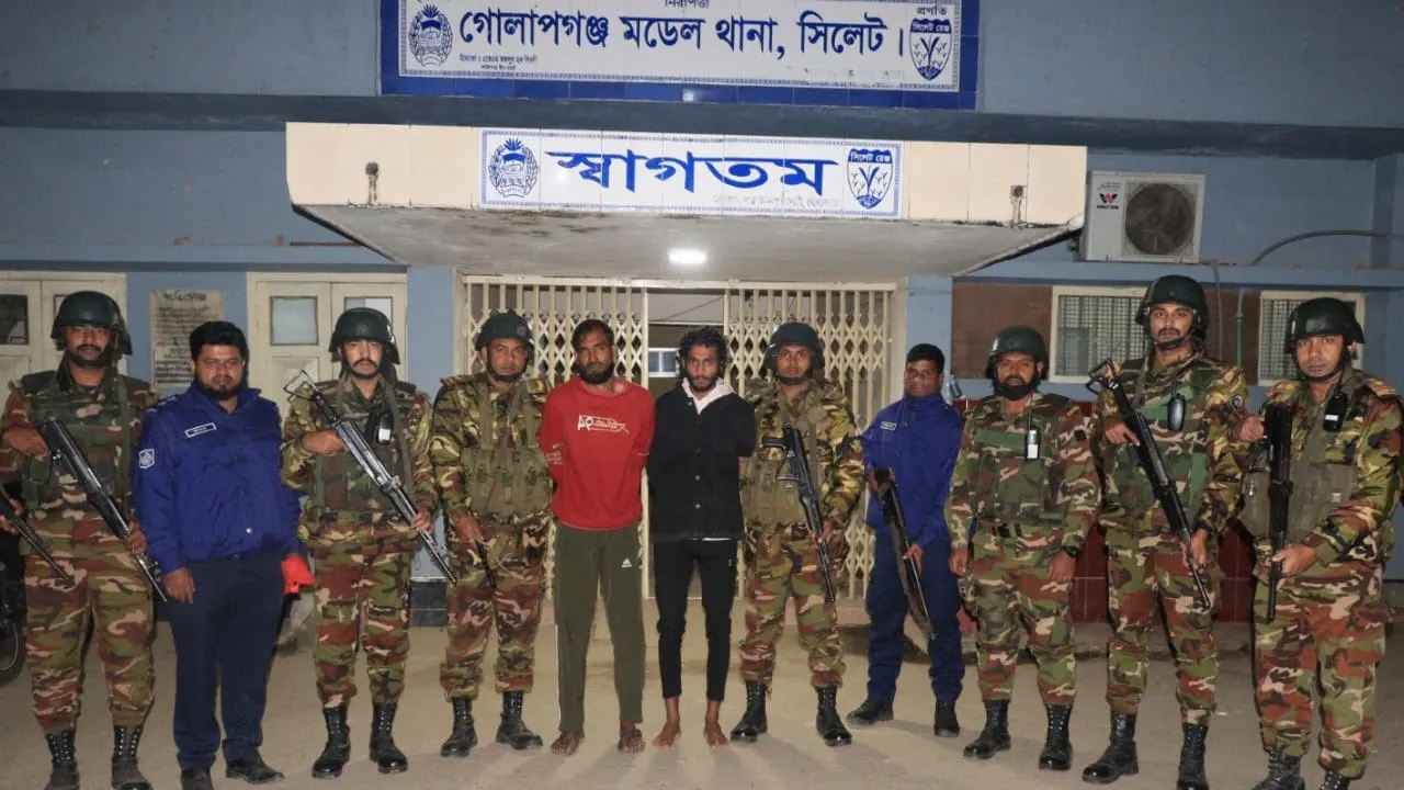 সিলেটে ছাত্রলীগ-স্বেচ্ছাসেবক লীগের ২ নেতা গ্রেফতার