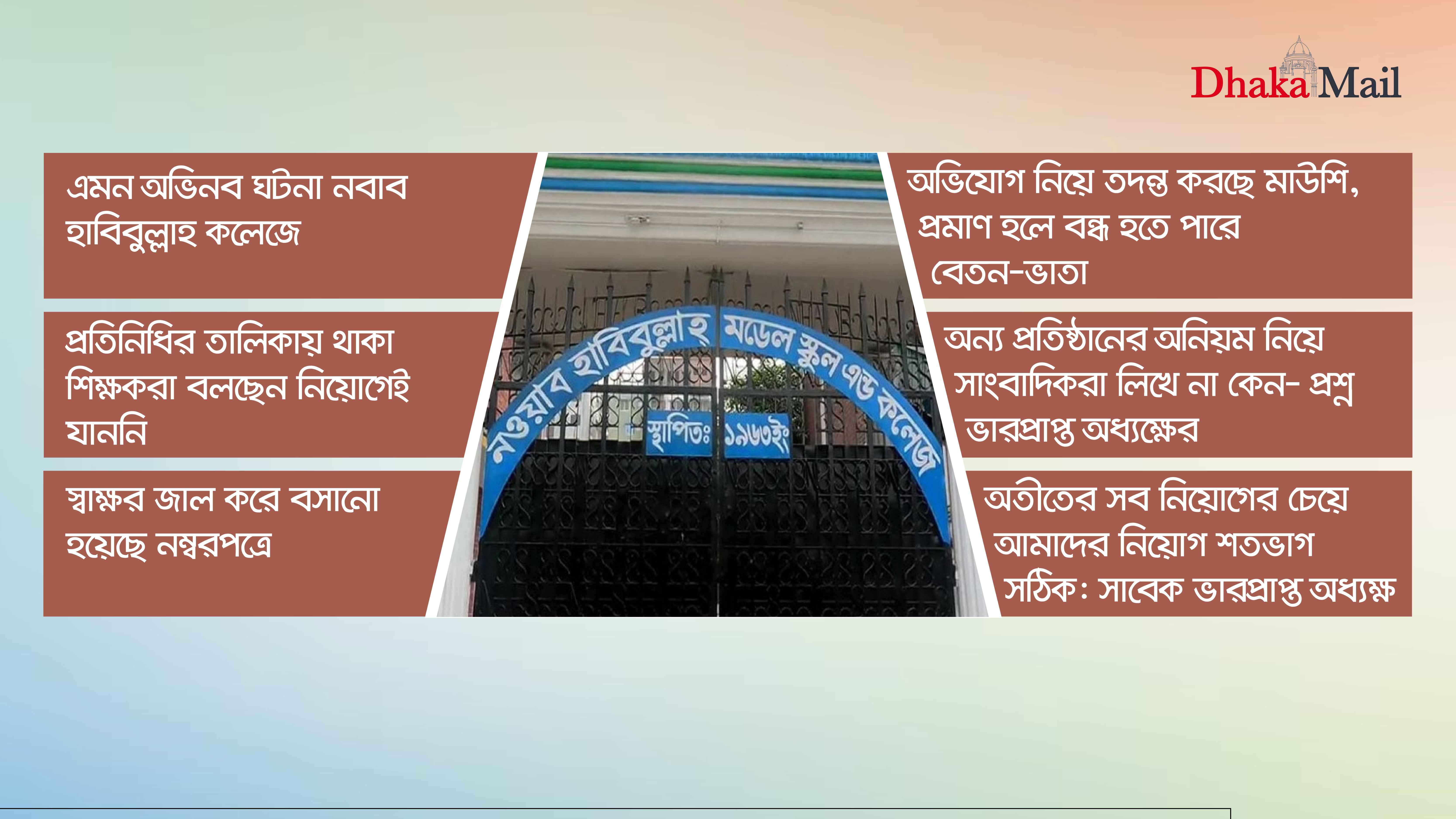 ডিজির ‘ভুয়া’ প্রতিনিধি দেখিয়ে নিয়োগ, হয়েছেন এমপিওভুক্তও