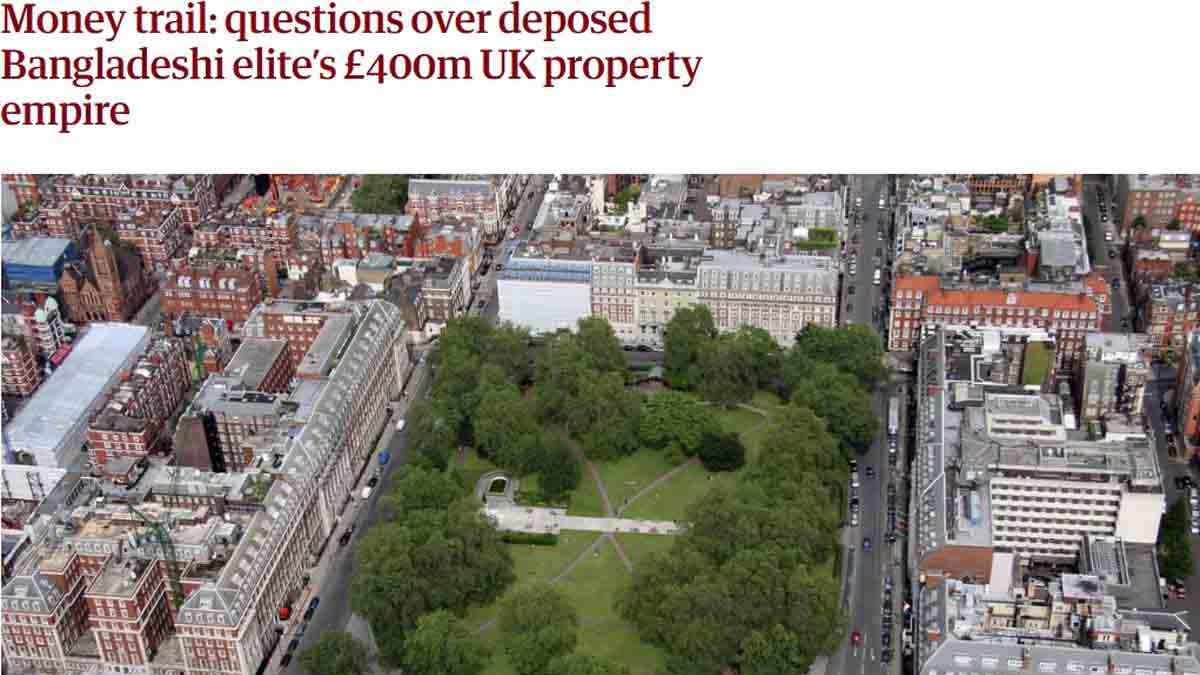 যুক্তরাজ্যে হাসিনার ঘনিষ্ঠদের বিপুল সম্পদের সন্ধান