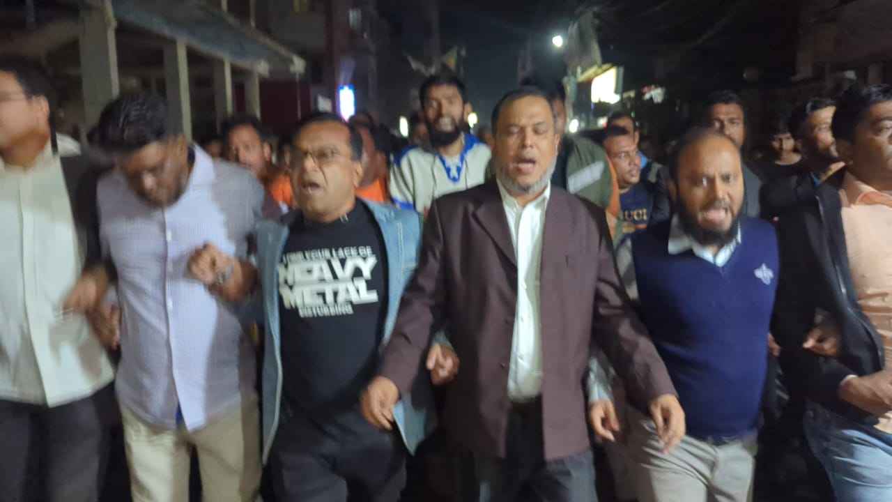 ভারতে বাংলাদেশ মিশনে হামলার প্রতিবাদে ঝালকাঠিতে বিএনপির বিক্ষোভ