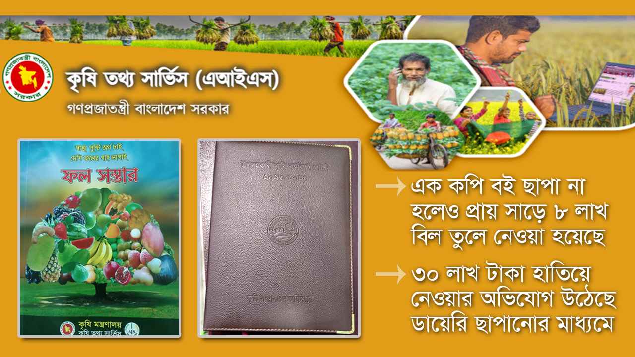 বছর ঘুরতেই ডায়েরির দাম দ্বিগুণ, বই না ছাপিয়েই পুরো টাকা উত্তোলন