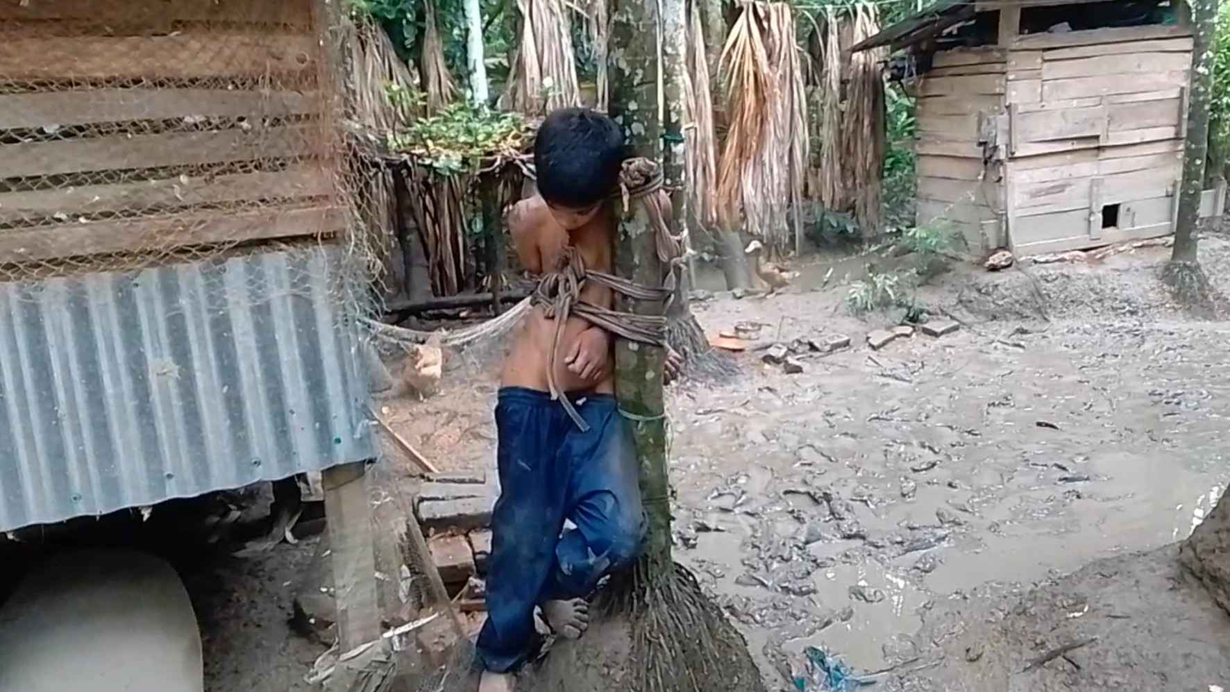 কবুতর চুরির অভিযোগে শিশুকে গাছের সঙ্গে বেঁধে নির্যাতন