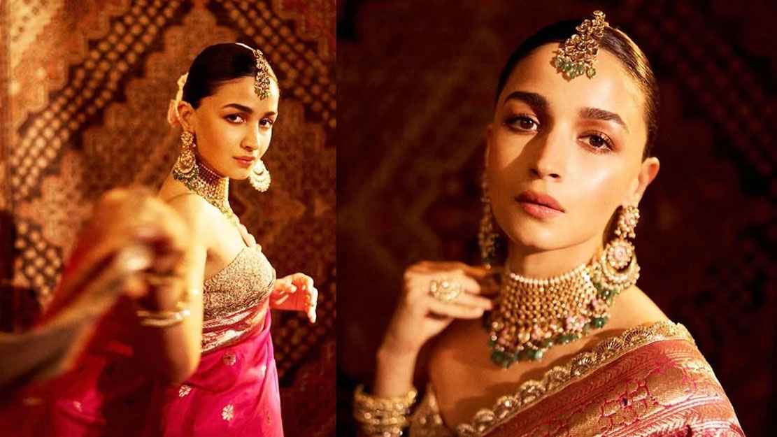 আম্বানিদের বিয়েতে ১৬০ বছরের পুরনো শাড়িতে আলিয়া!