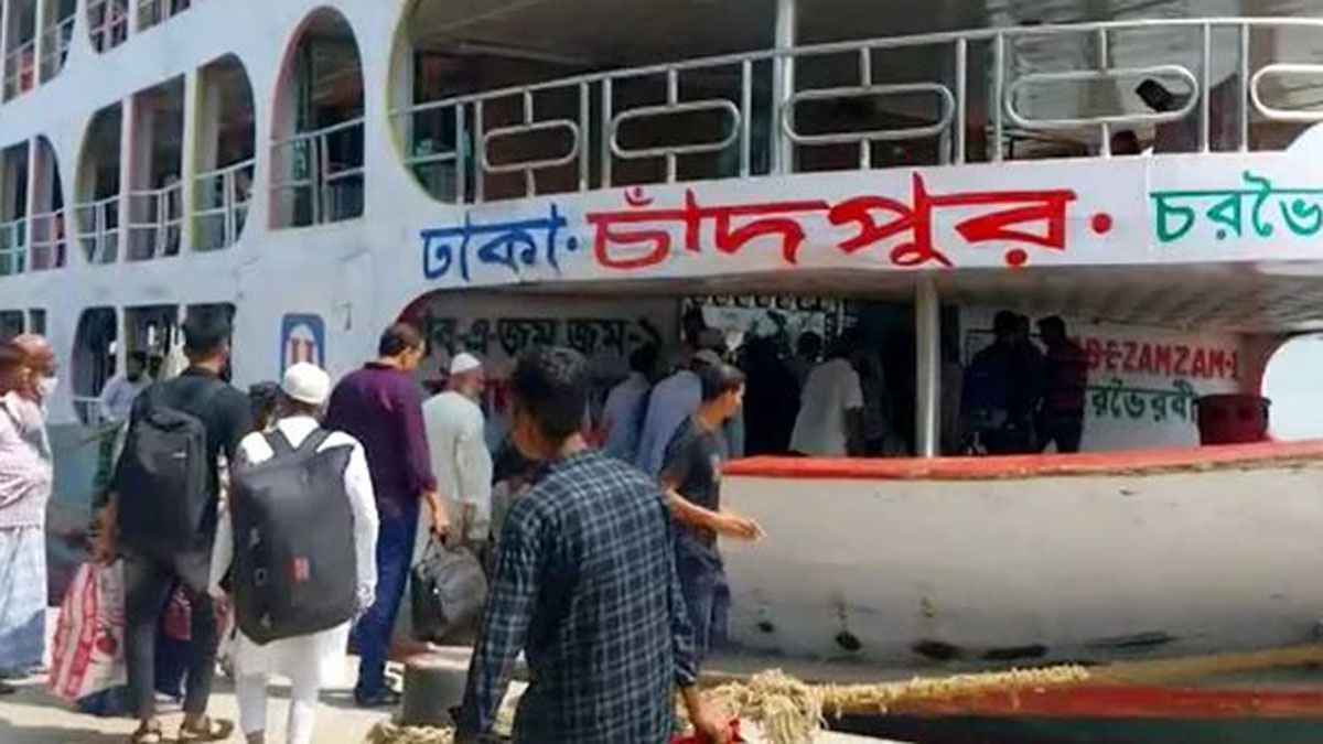 চাঁদপুর-ঢাকা নৌপথে যাত্রীবাহী লঞ্চ চলাচল স্বাভাবিক