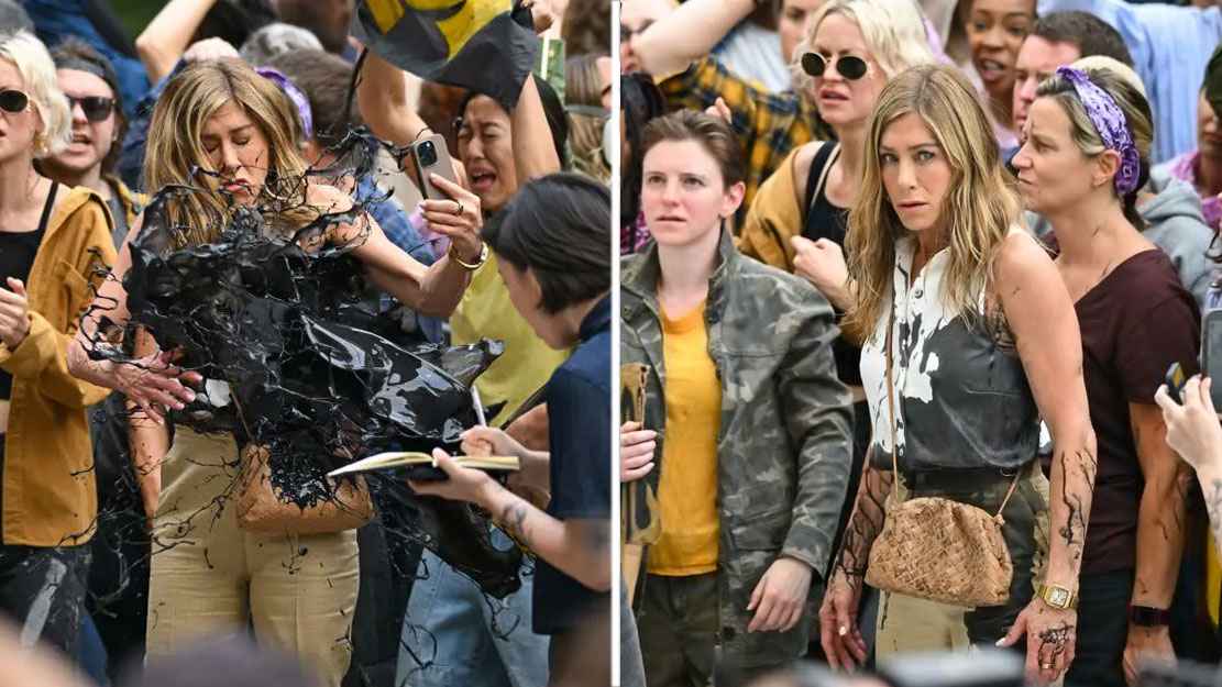 আলকাতরা ছুড়ে মারা হলো জনপ্রিয় উপস্থাপিকার গায়ে!