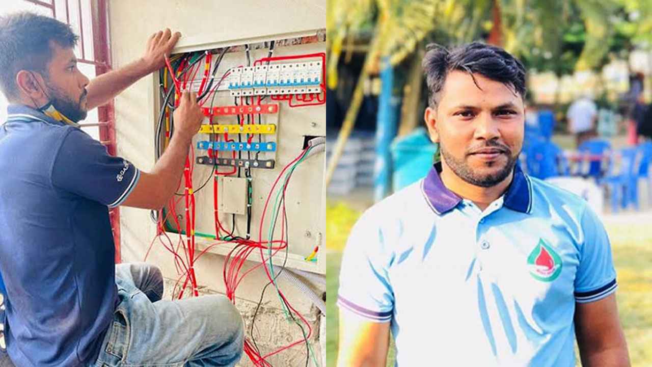 আইপিএস মেরামতের সময় বিদ্যুৎস্পৃষ্টে মিস্ত্রির মৃত্যু 