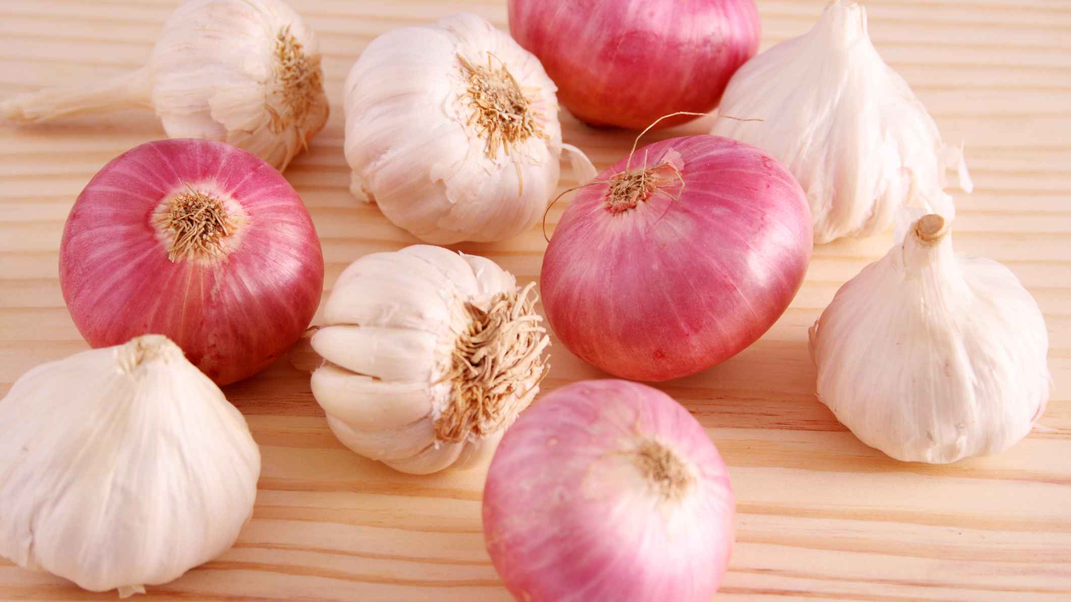 onion and garlic