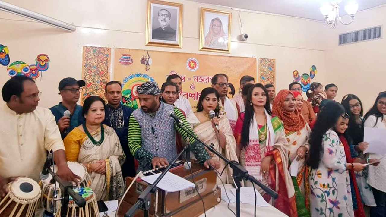 দুবাই কনস্যুলেটে রবীন্দ্র ও নজরুল জয়ন্তী পালিত