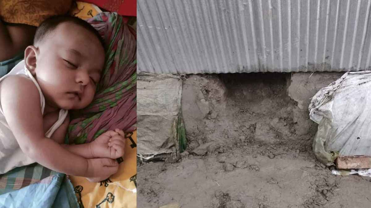 তাড়াইলে ঘরের সিঁধ কেটে শিশু চুরির অভিযোগ