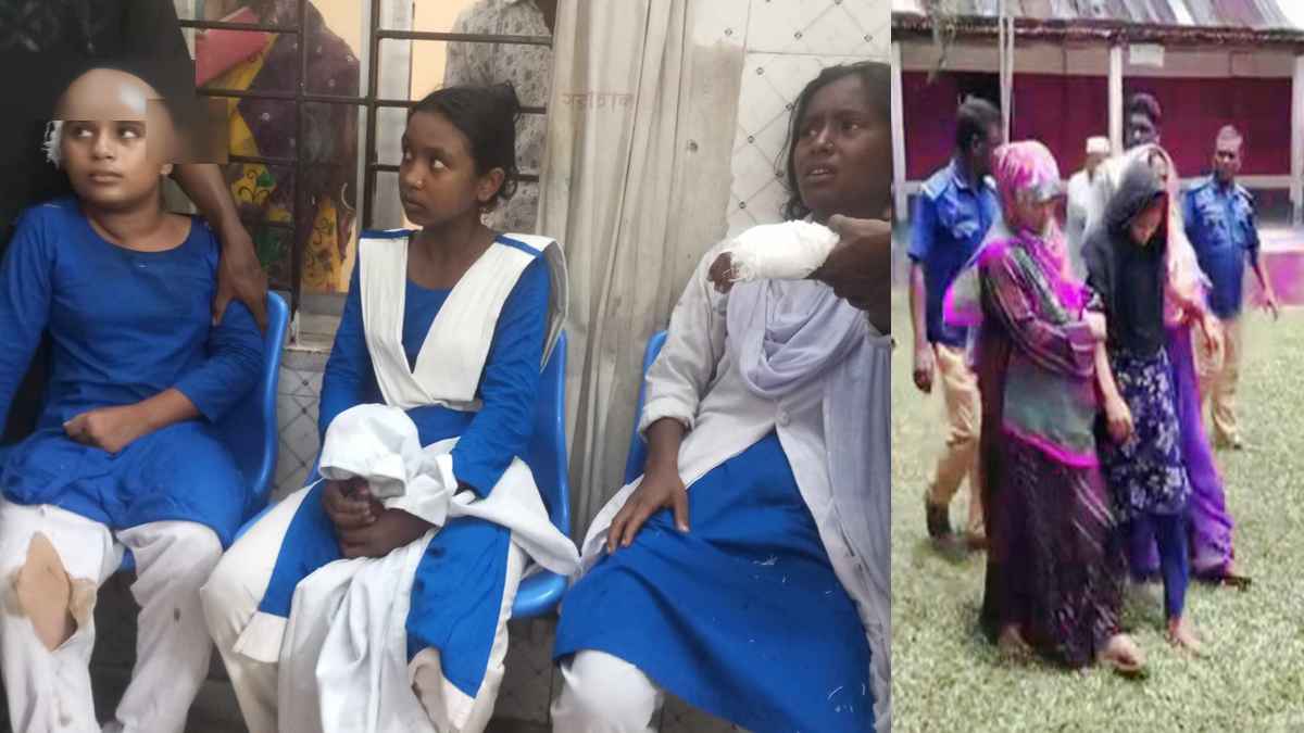 বিদ্যালয়ে ঢুকে ৪ শিক্ষার্থীকে কুপিয়ে জখম, নারী আটক