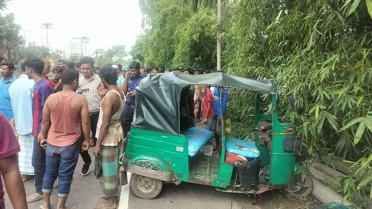 পুলিশ দেখে পালানোর সময় দুর্ঘটনা, অটোলিকশাচালক নিহত