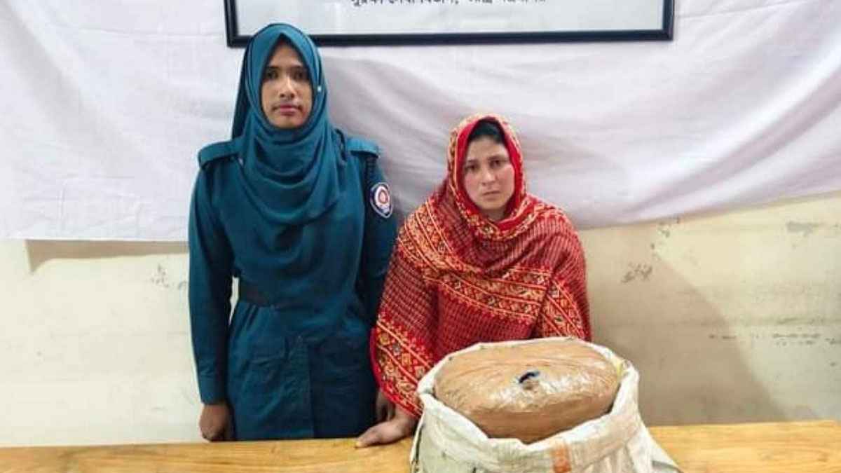 দিনাজপুরে গাঁজাসহ নারী মাদককারবারি গ্রেফতার