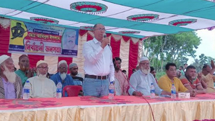 ​তালায় আমিনুল ইসলামের বিশাল জনসভা