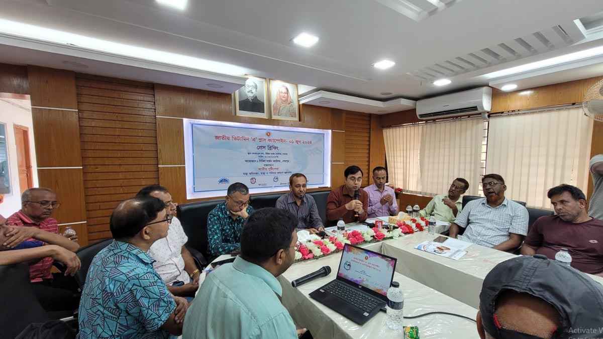 শেরপুরে ২ লাখ শিশু পাবে ভিটামিন ‘এ’ ক্যাপসুল