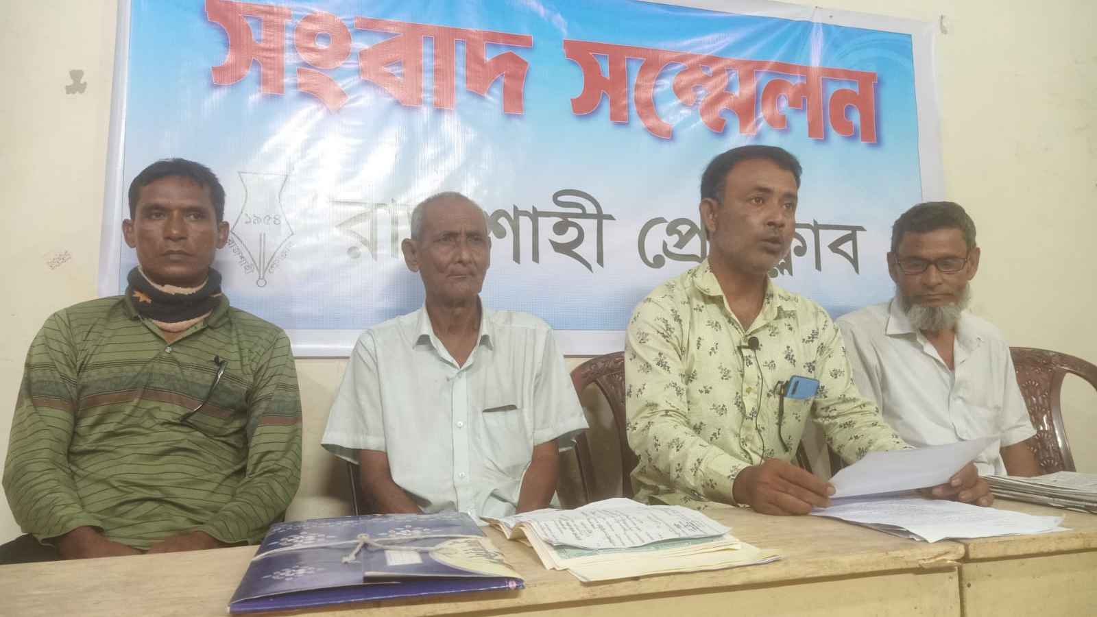 পুকুর দখল চেষ্টার অভিযোগ, নিরাপত্তার দাবি চাষির