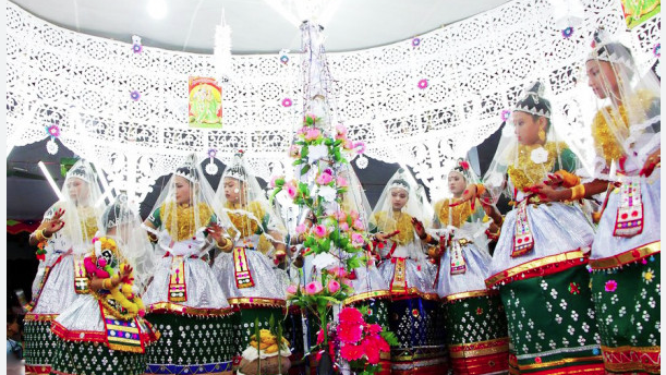 চুনারুঘাটে মহারাস উৎসবের সাজ সাজ রব