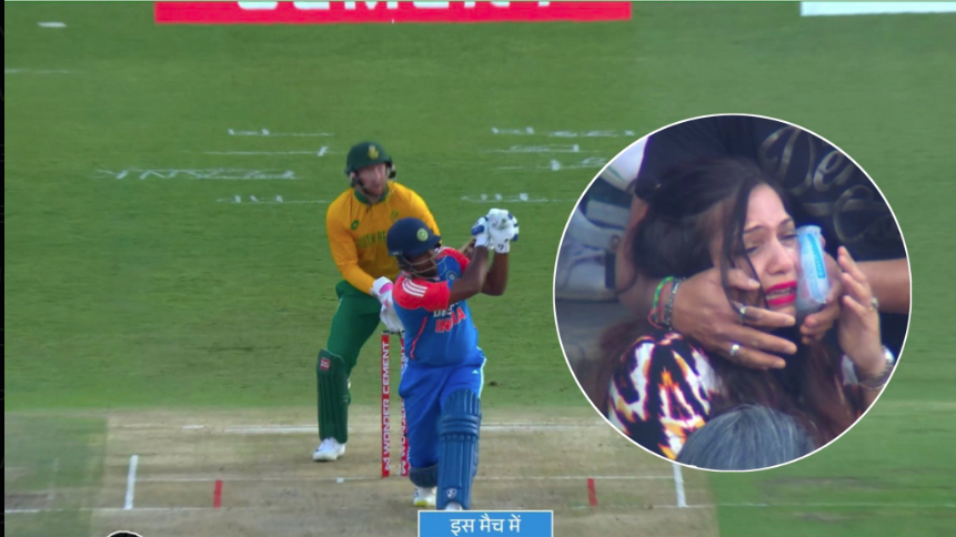 স্যামসনের বিশাল ছক্কায় আহত গ্যালারীতে উপস্থিত নারী সমর্থক