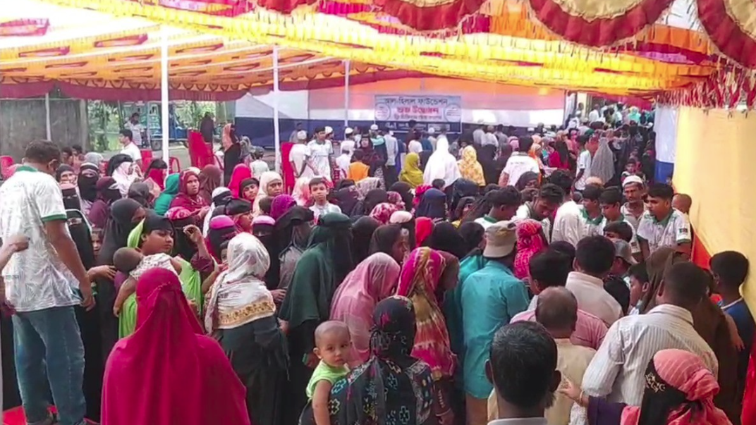 চাঁদপুরে বিনামূল্যে চিকিৎসাসেবা পেলেন ৫ হাজার মানুষ