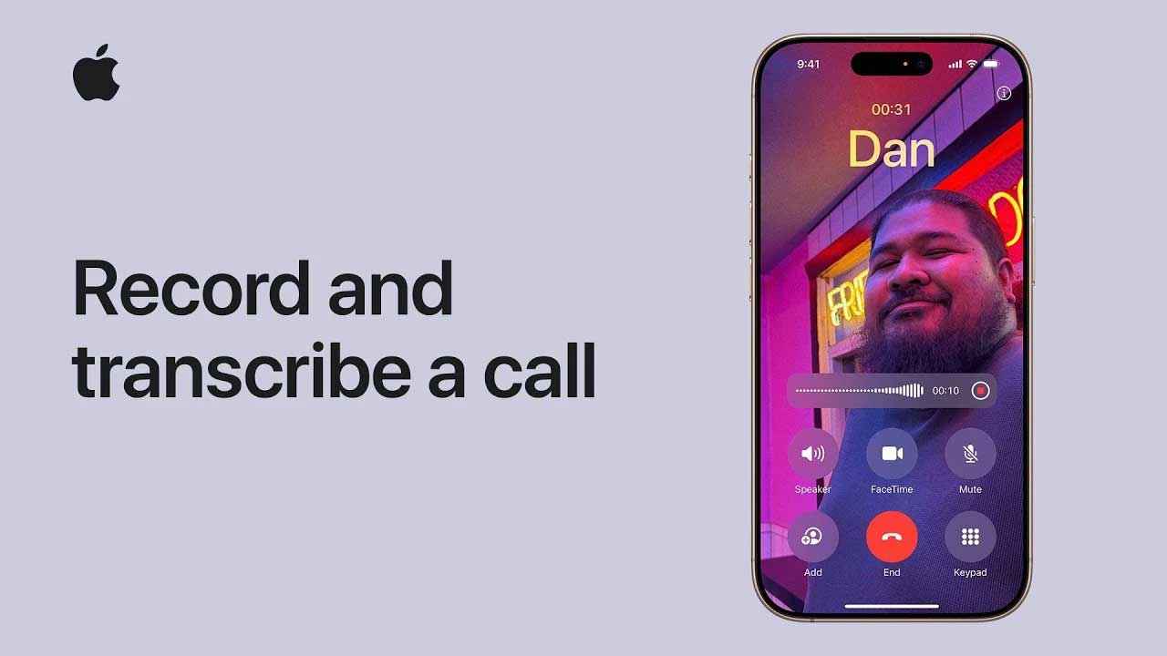 iphone call recording feature