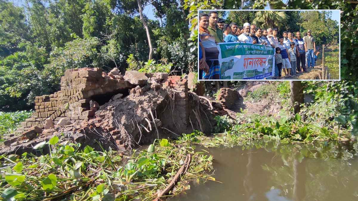 চাঁদপুরের বাগাদি ইউনিয়নে নদী ভাঙ্গনে ৪০০ পরিবার বিপদে