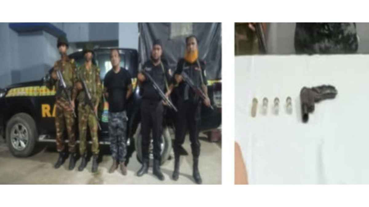 ব্রাহ্মণবাড়িয়া জেলা যুবলীগ সহ-সভাপতি অস্ত্রসহ গ্রেফতার