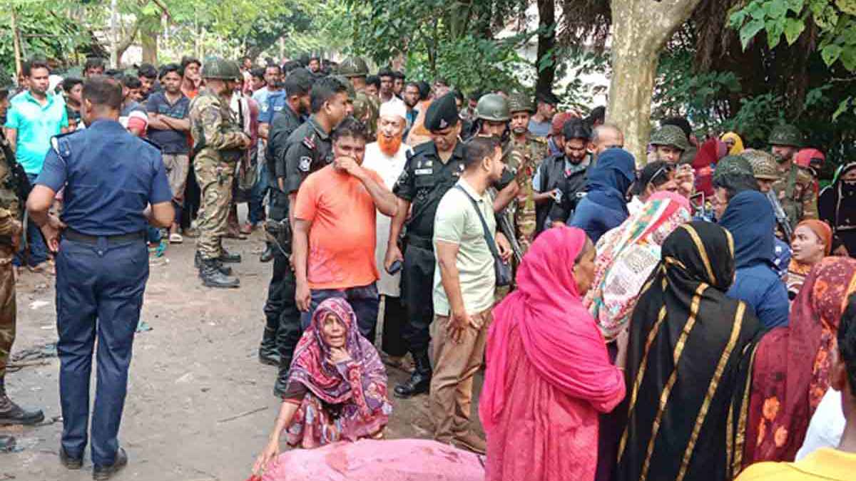 জমি নিয়ে বিরোধে বোন ও ভাবিকে কুপিয়ে হত্যা
