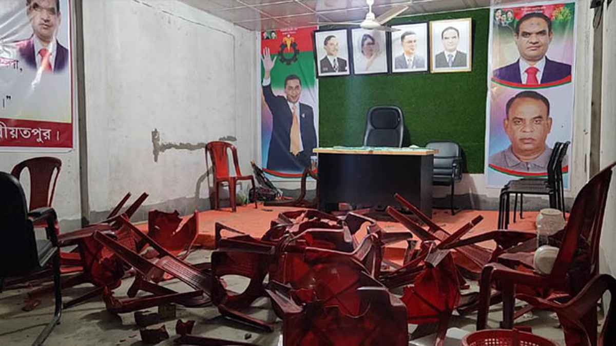 শরীয়তপুরে বিএনপির ২ গ্রুপে সংঘর্ষ, ককটেল বিস্ফোরণ-ভাঙচুর