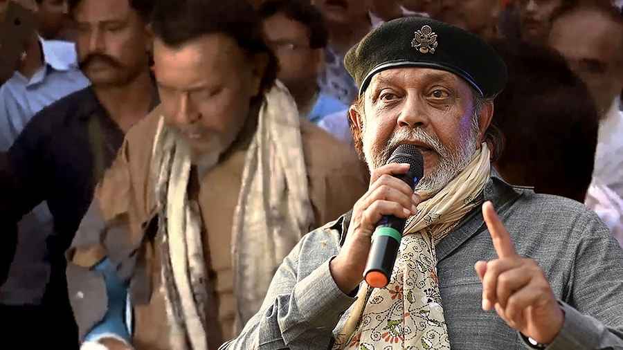 ভাঙা হাত নিয়েই আন্দোলনে মিঠুন চক্রবর্তী, নামলেন রাস্তায়