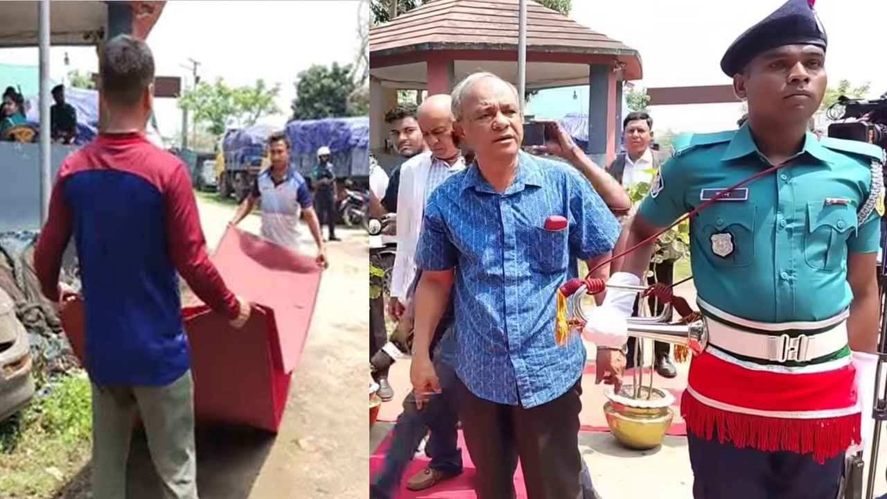 লাল গালিচা দেখে রেগে গেলেন স্বরাষ্ট্র উপদেষ্টা!