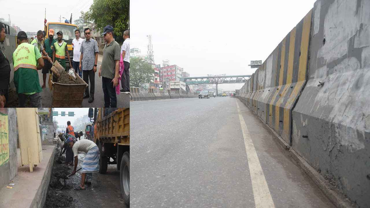 ৬শ কর্মীর শ্রমে পরিচ্ছন্ন হলো যাত্রাবাড়ী-সাইনবোর্ড সড়ক