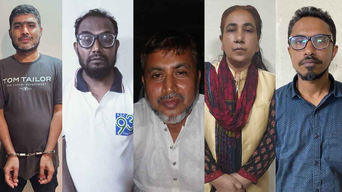 সেনাবাহিনীর গাড়ি পোড়ানো মামলার আসামিসহ গ্রেফতার ৫