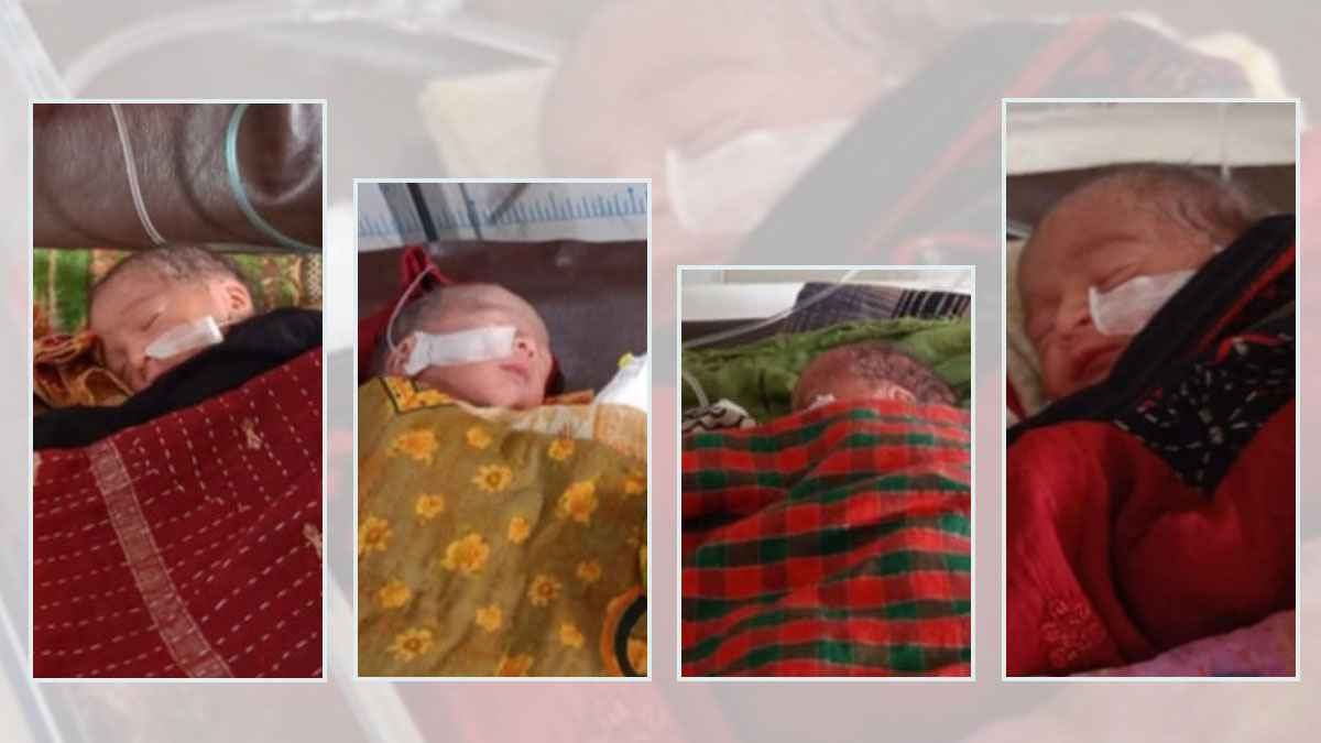 গুড়ায় একসাথে চার সন্তানের জন্ম দিলেন এক নারী