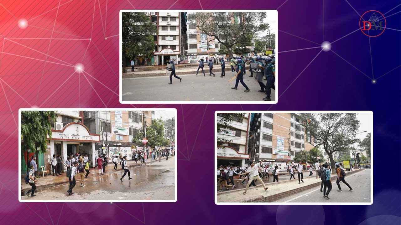ঢাকা ও সিটি কলেজের শিক্ষার্থীদের দফায় দফায় সংঘর্ষ, বাস ভাঙচুর